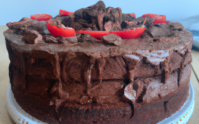Gâteau avec beaucoup de chocolat