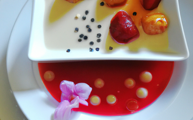 Perles du Japon vanillées et coulis de fraises