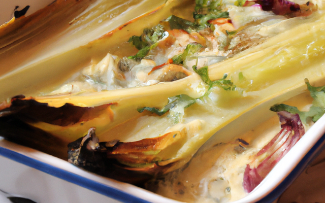 Gratin d'endives au merlan