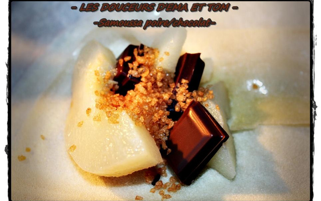 Samoussas poires chocolat