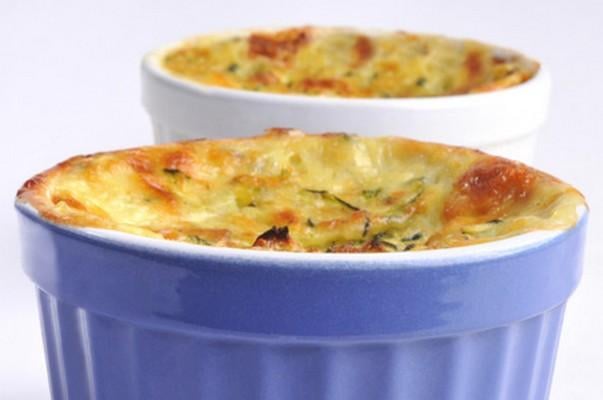 Flan de courgettes au basilic