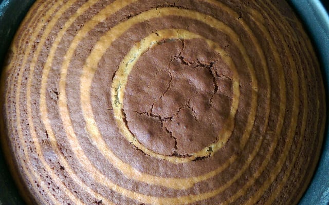 Gâteau tigré ou zebré