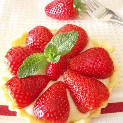 Tartelettes aux fraises et crème pâtissière