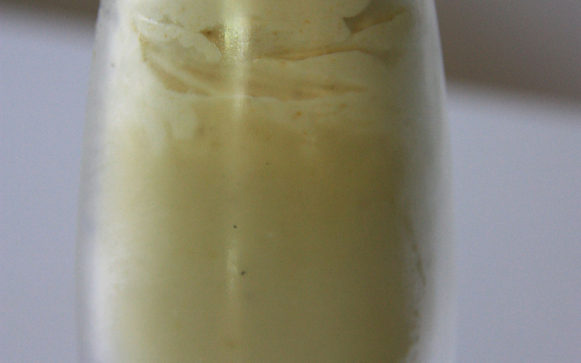 Velouté de courgettes frais et chantilly au curry