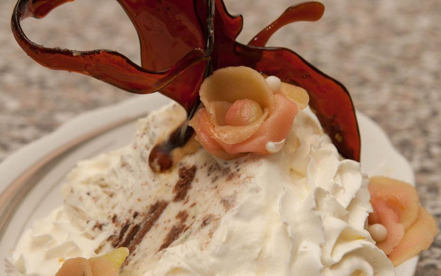 Rocher glacé , sur son lit gourmand !