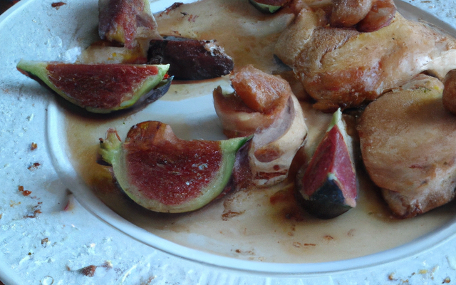 Chapon aux marrons et aux figues