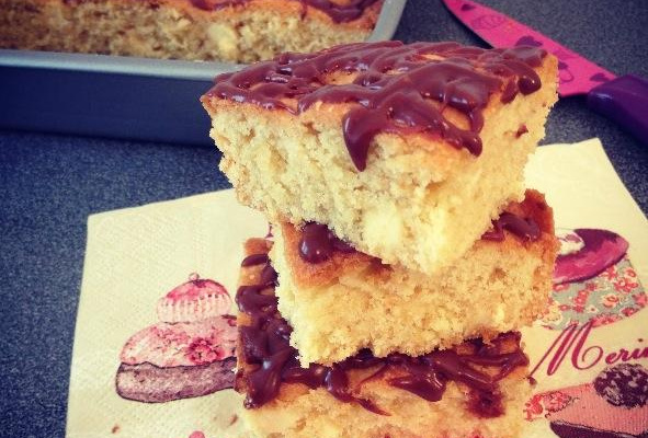 Blondie au chocolat blanc