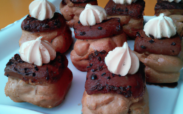 Petit choux à la mousse chocolat tofu