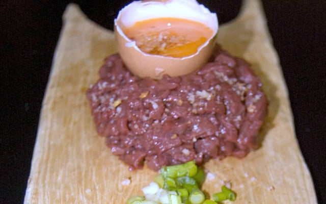 Cœur de bœuf en tartare