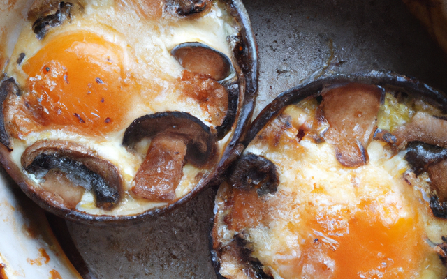 Œufs cocottes aux cèpes