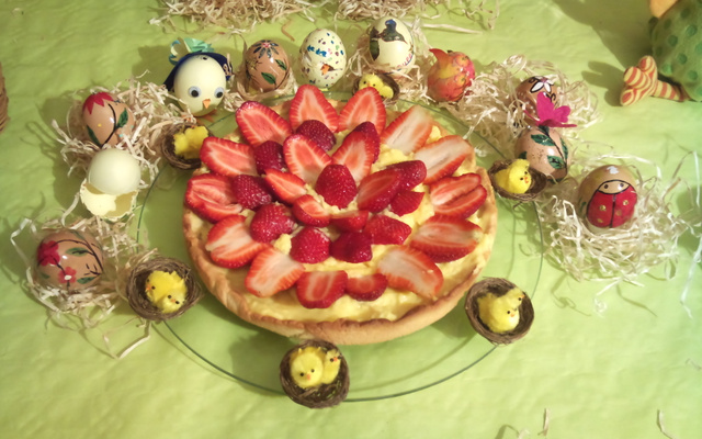 Tarte aux fraises maison