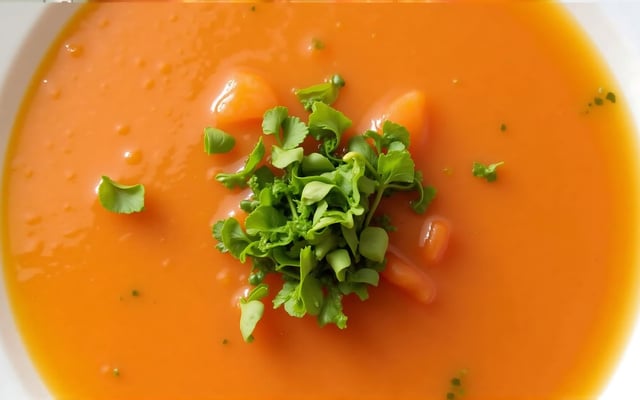Gaspacho de carottes à la coriandre