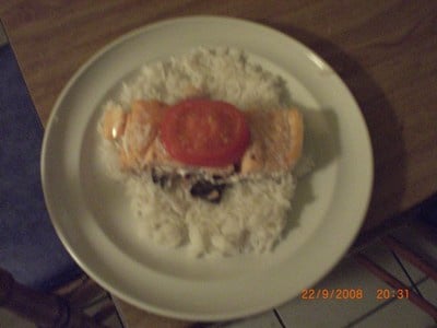 Papillote de saumon légère