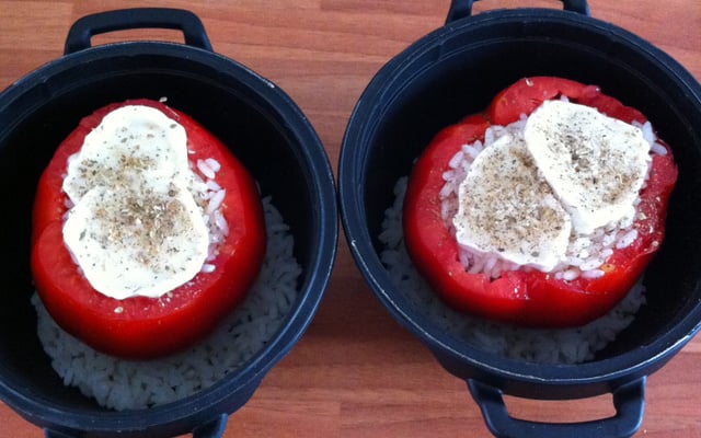 Tomate farcie végétarienne