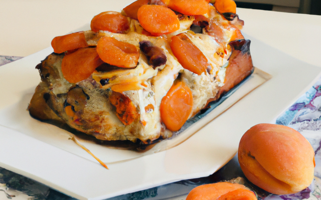 Cake au poulet et abricots