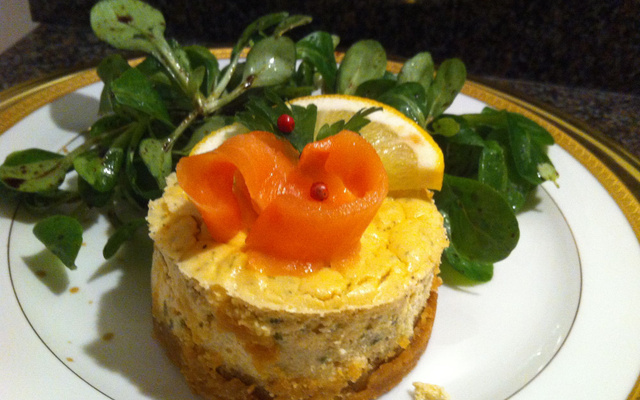 Cheesecake au saumon fumé et fromage Carré Frais