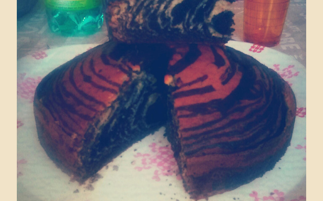 Gâteau zébré