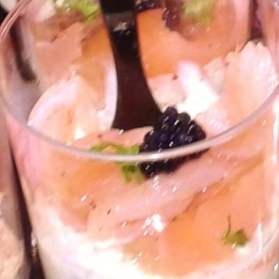 Verrine scandinave de saumon fumé