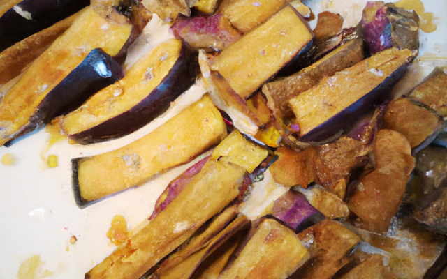 Frites d'aubergines pont neuf