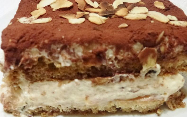 Tiramisu aux amandes et à l'Amaretto