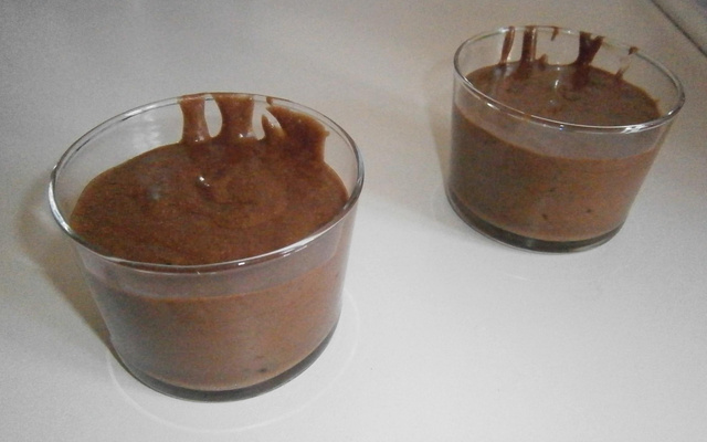 Mousse au chocolat enrichie en beurre