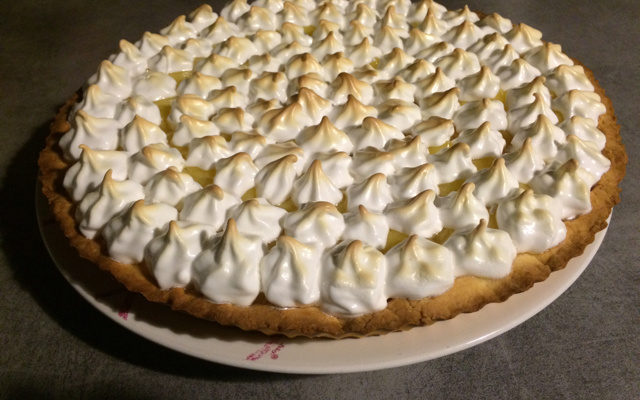 Tarte au citron meringuée à partager