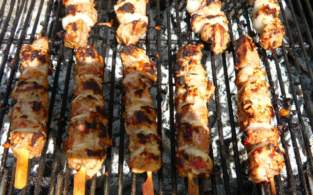 Brochettes de filet mignon de porc