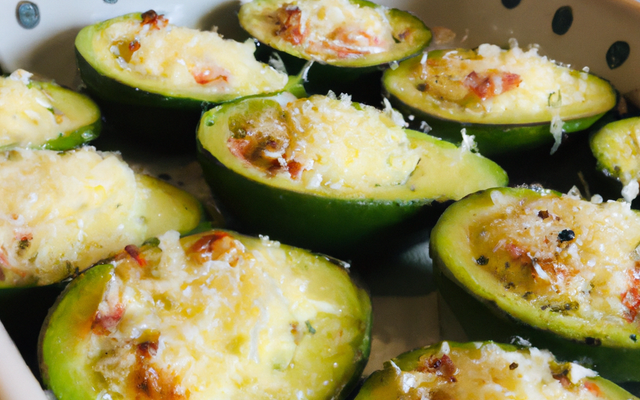 Avocats gratinés à la fourme