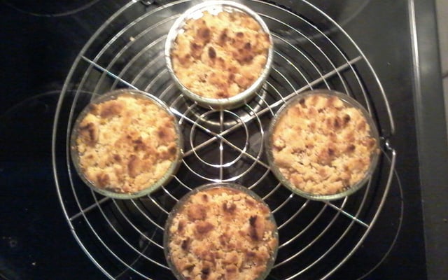 Crumble pomme cannelle