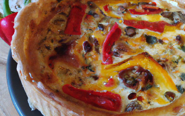 Quiche aux poivrons facile