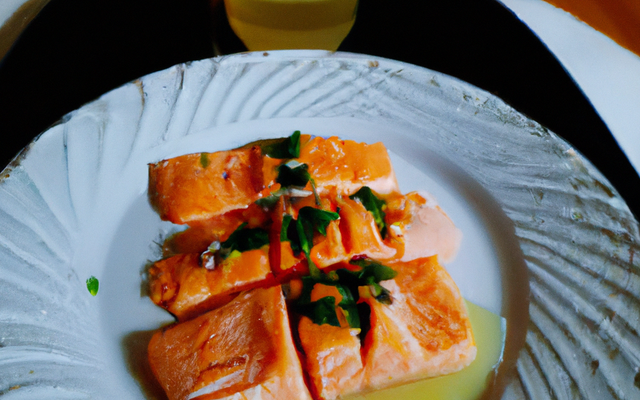 Saumon au gingembre et jus d'orange