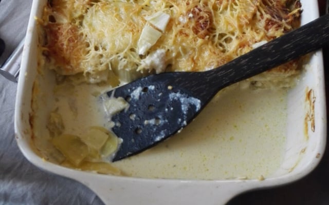 Gratin de pommes de terre et fenouil