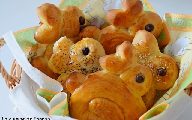 Brioche lapinou de Pâques