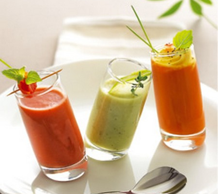 Douceur froide de pommes et de concombres