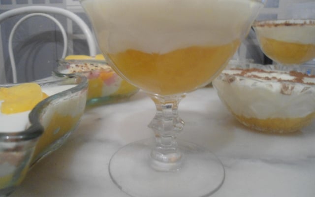 Mahalbia aux pêches (crème)