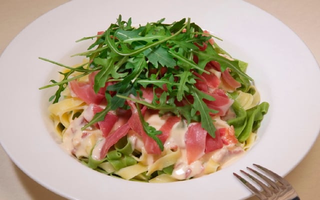 Tagliatelle au jambon de parme
