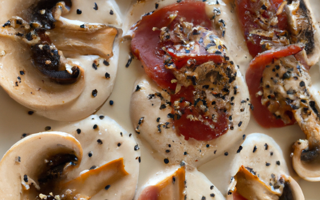 Carpaccio de champignon au sésame