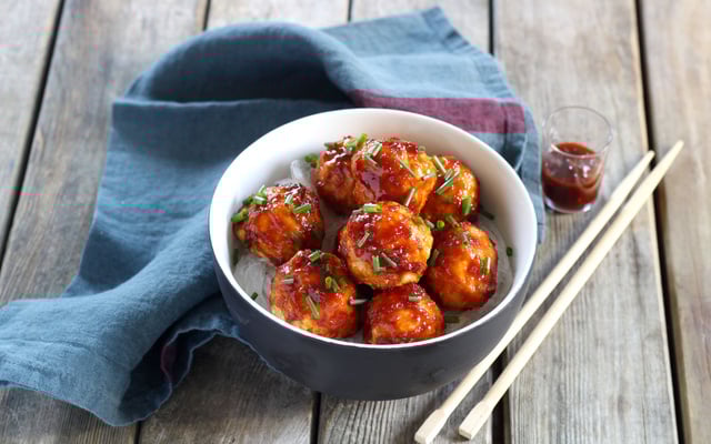 Boulettes de poulet sauce BBQ