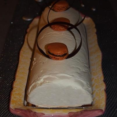 Bûche 3 chocolat croquant praliné