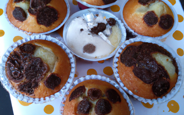 Muffins au chocolat cœur fondant et pépites de chocolat blanc