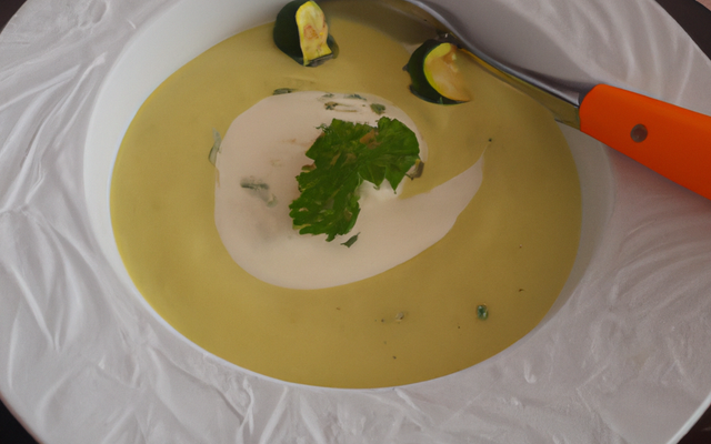 Velouté de courgettes au fromage