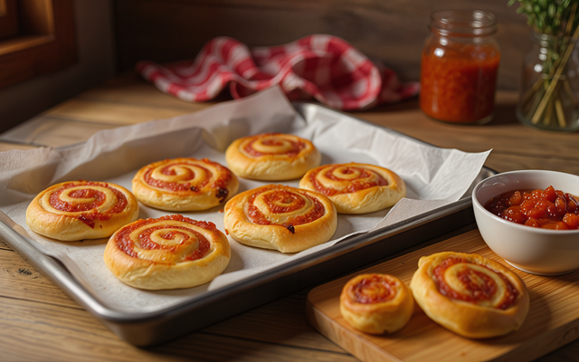 Roulé feuilleté chorizo emmental