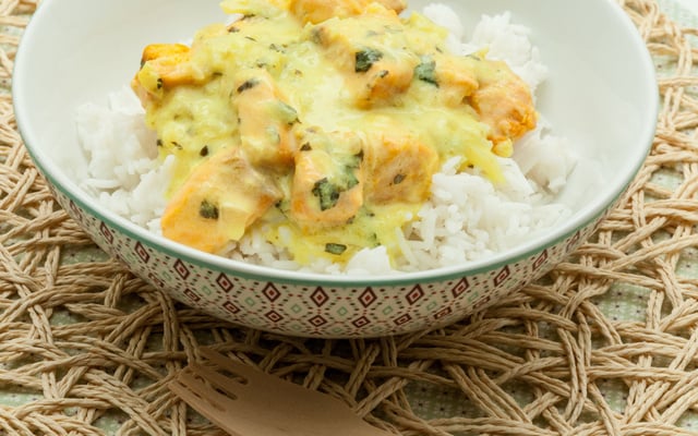 Saumon complètement coco sans gluten, sans lactose