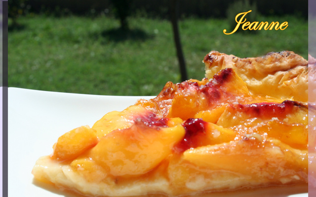 Tarte aux pêches rapide