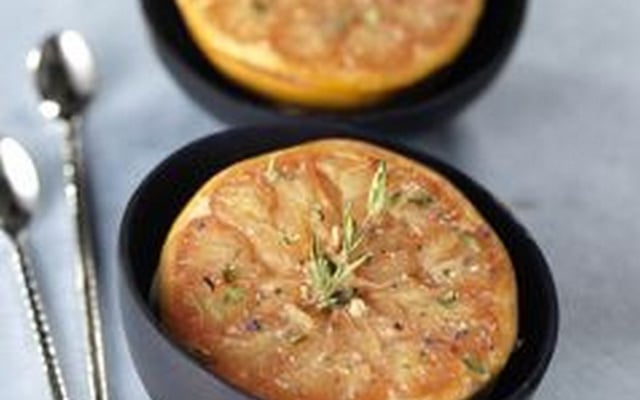Pomelos rôtis au miel