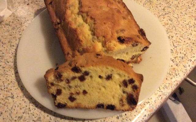 Cake aux raisins parfums d'agrumes