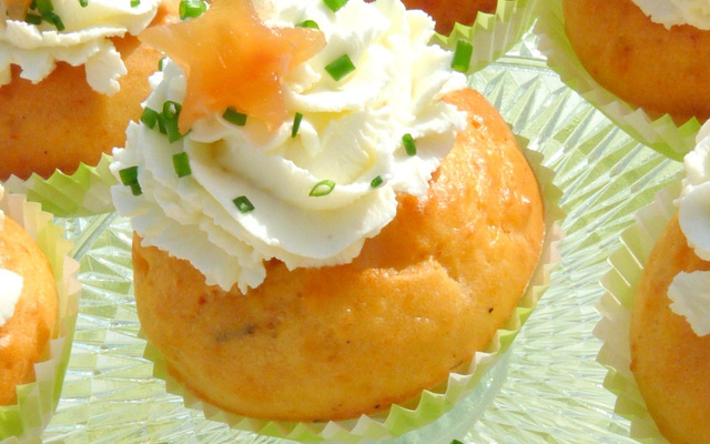 Cupcakes saumon fumé