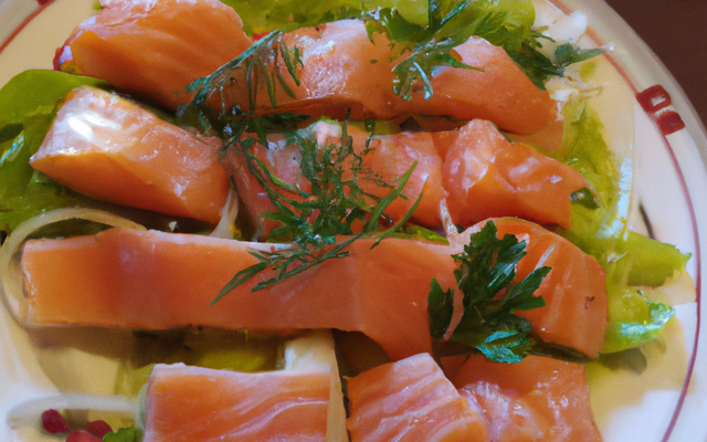 Saumon fumé mariné