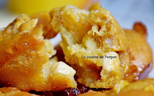 Muffins aux pommes et chocolat blanc