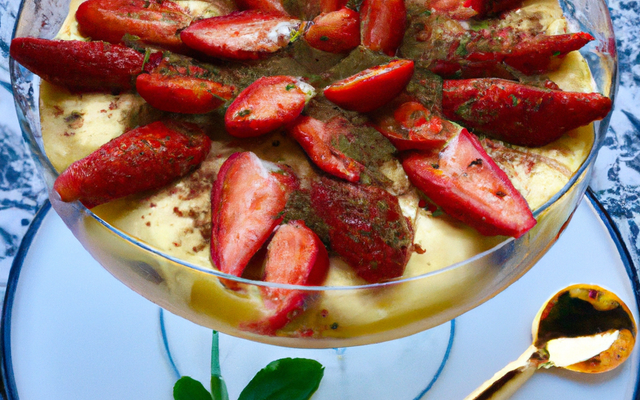 Tiramisu de fraises au parfum d'été